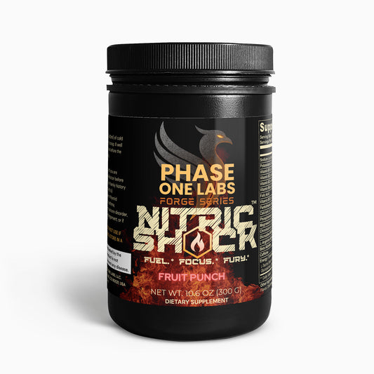 NITRIC SHOCK (Fruit Punch):  Pre-Workout Powder