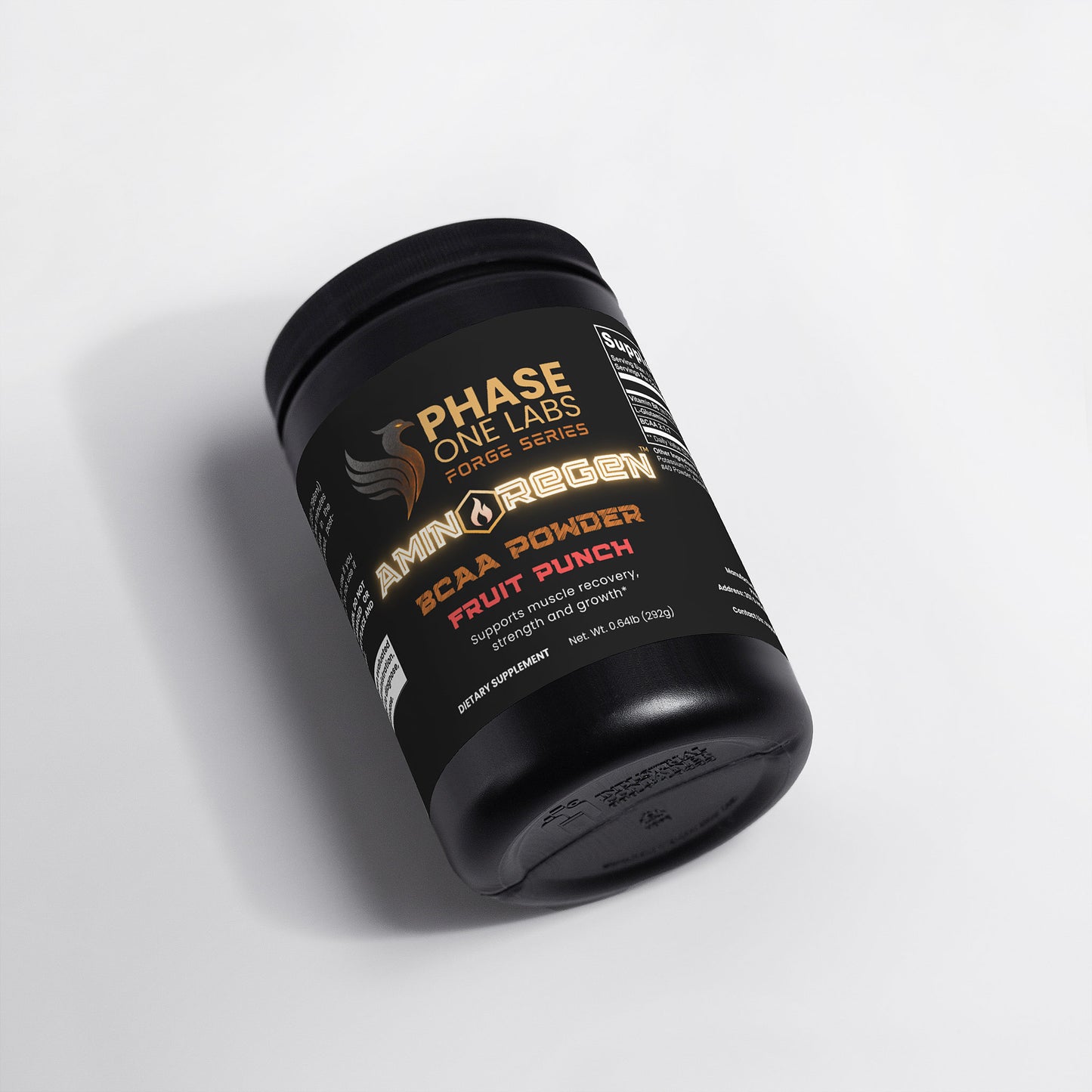 AMINO REGEN (Fruit Punch): BCAA Post Workout Powder
