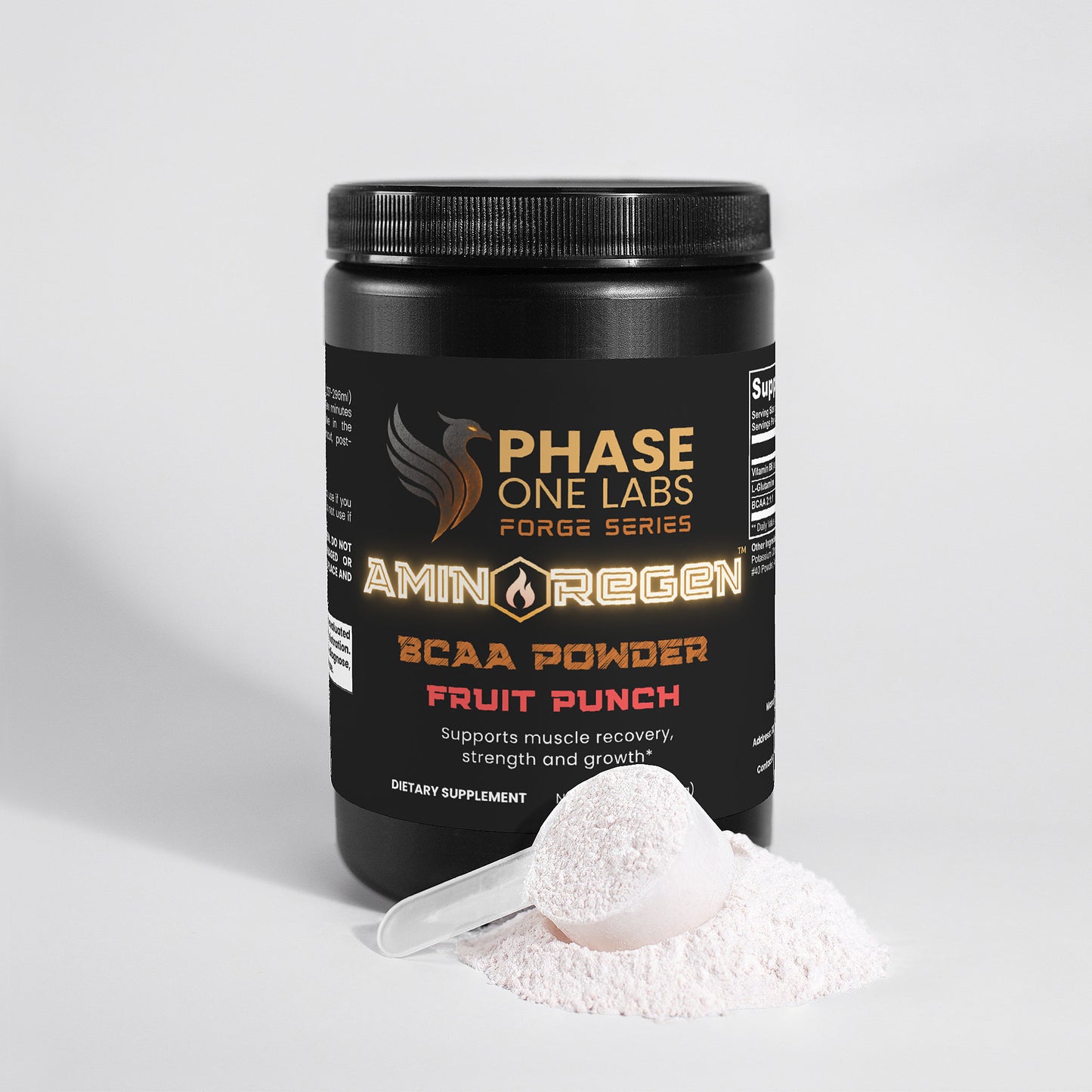 AMINO REGEN (Fruit Punch): BCAA Post Workout Powder