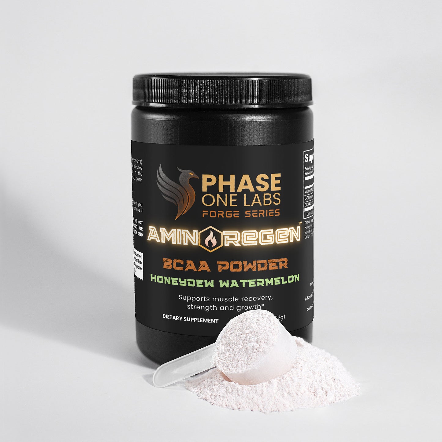 AMINO REGEN (Honeydew/Watermelon):  BCAA Post Workout Powder
