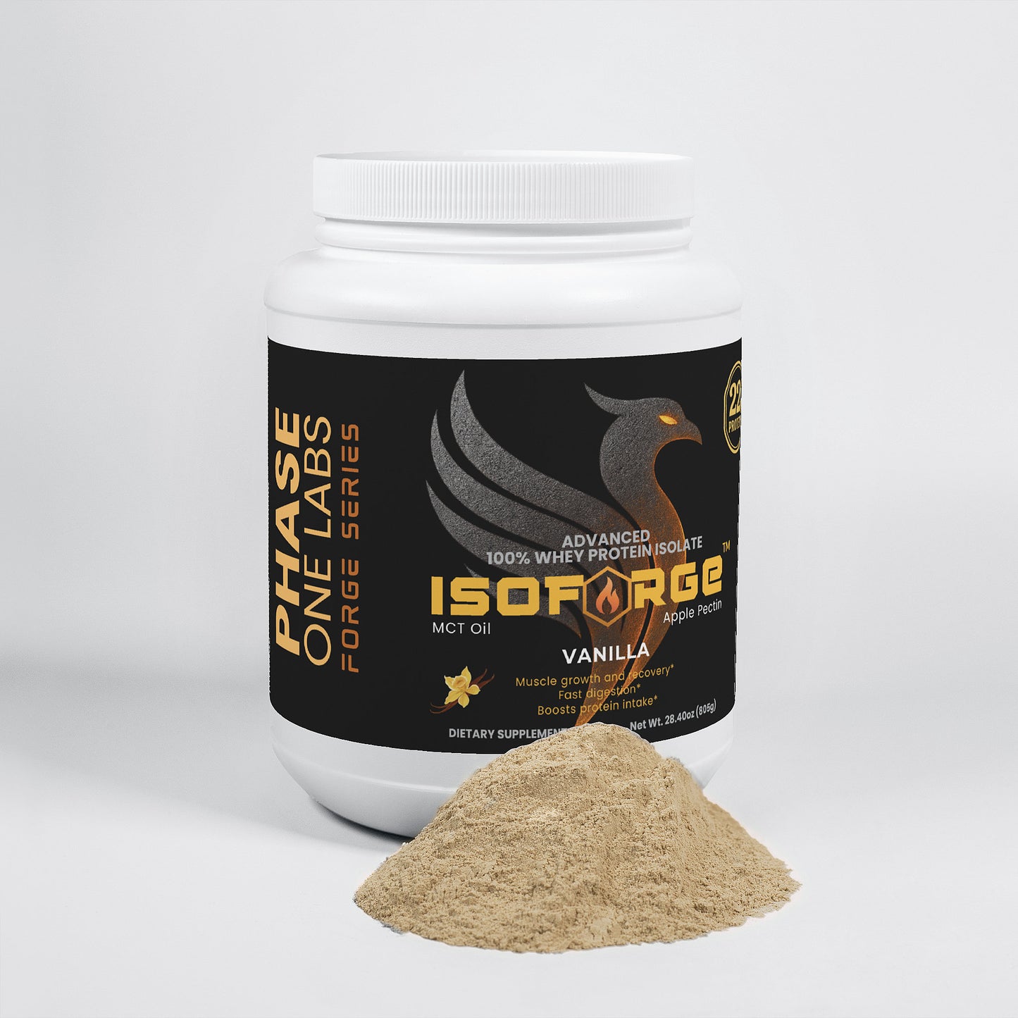 ISOFORGE (Vanilla):  Advanced 100% Whey Protein Isolate