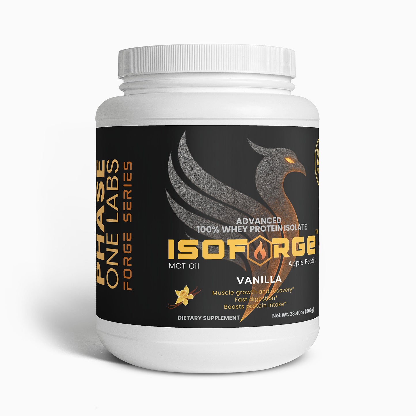 ISOFORGE (Vanilla):  Advanced 100% Whey Protein Isolate